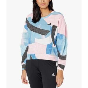 adidas Nini SPW Crew Multicolor Sweater size Medium